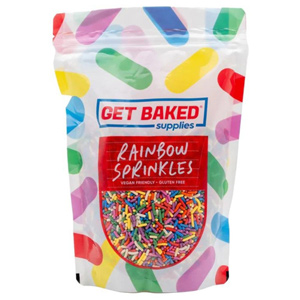 Get Baked Sprinkles Rainbow Sprinkles 200g