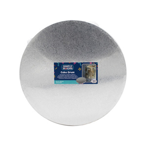 Simply Making 10 Inch - Silver Round Drum Cake Board - 5 Pack