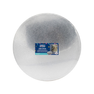 Simply Making 12 Inch - Silver Round Drum Cake Board - 5 Pack