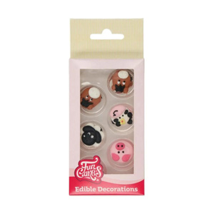 FunCakes Sugar Decorations Farm Animals Set Of 12