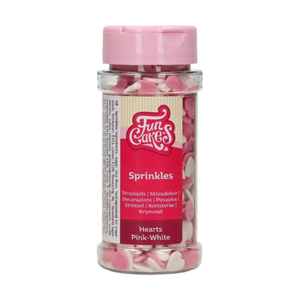 FunCakes Hearts Pink-White 60g