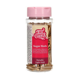 FunCakes Metallic Sugar Rods XL Light Gold 70g