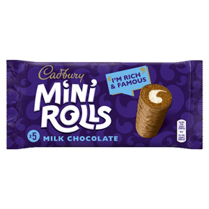 Cadbury Chocolate Mini Rolls 5 Pack