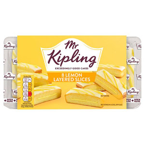 Mr Kipling Lemon Layer Slices 6 Pack