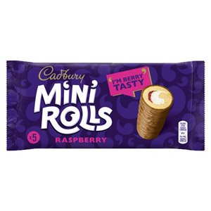 Cadbury Raspberry Jam Mini Rolls 5 Pack