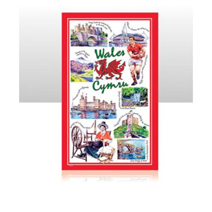 Iconic Wales Tea Towel