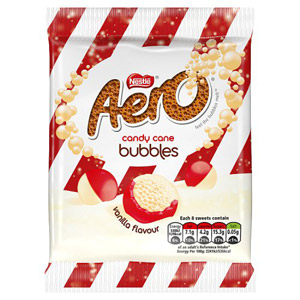Nestle Aero Candy Cane Vanilla Bubbles