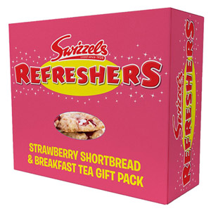 Swizzels Refreshers Strawberry Shortbread & Breakfast Tea Gift Pack