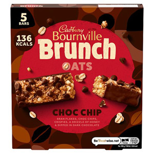 Cadbury Bournville Brunch Bars Choc Chip 5 Pack