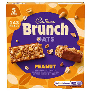 Cadbury Brunch Bars Peanut 5 Pack