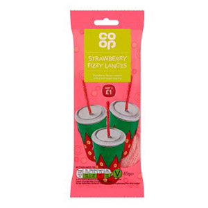 Co Op Strawberry Fizzy Lances