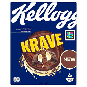 Kelloggs Krave Cookies and Cream Flavour