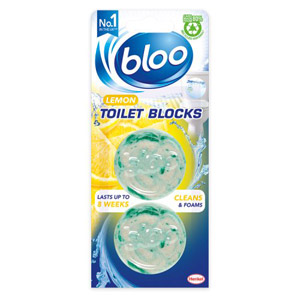 Bloo Acticlean Cistern Block Citrus 2 Pack