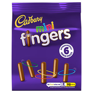 Cadbury Mini Fingers Snack Pack