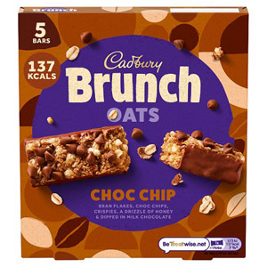 Cadbury Brunch Bars Chocolate Chip 5 Pack