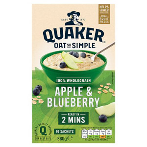 Quaker Oat So Simple Apple and Blueberry
