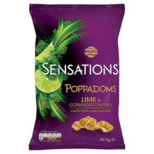 Sensations Lime Coriander Chutney Poppadoms