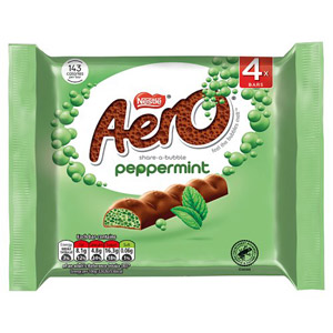 Nestle Aero Peppermint Bubbly Bar 4 Pack