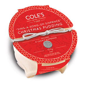 Coles Sing A Song of Sixpence Christmas Pudding