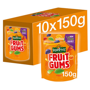 Rowntree Fruit Gums Pouch - 10 x 150g