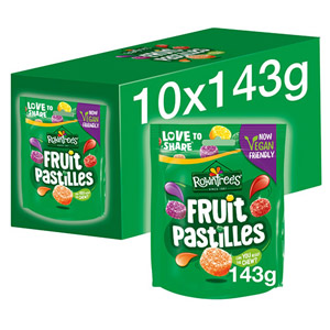 Rowntrees Fruit Pastilles Pouch - 10 x 143g