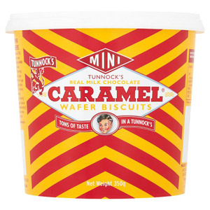 Tunnocks Mini Caramel Wafers Tub