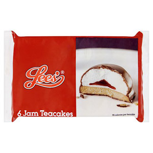 Lees Jam Teacakes 6 Pack