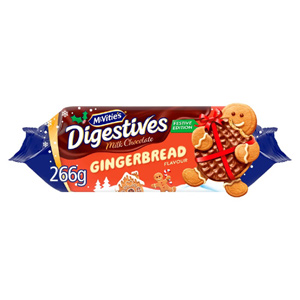 Mcvities Gingerbread Chocolate Digestive Biscuits