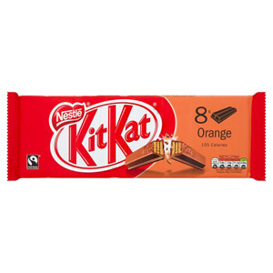 Kit Kat 2 Finger Orange 8 Pack