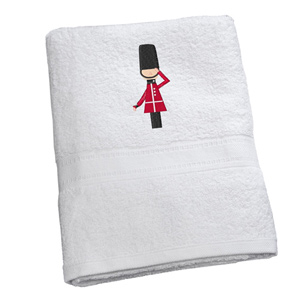 Luxury Cotton Bath Towel with Kings Guard Embroidered Logo