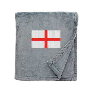 Shimmering Snuggle Blanket with Saint Georges Cross Embroidered Logo