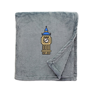 Shimmering Snuggle Blanket with Big Ben Embroidered Logo