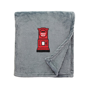 Luxury Cotton Bath Towel with Red Post Box Embroidered Logo