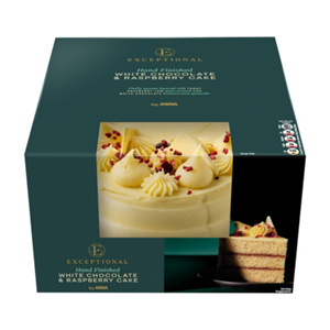 Exceptional By Asda White Chocolate & Raspberry Cake