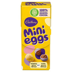 Cadbury Mini Eggs Carton