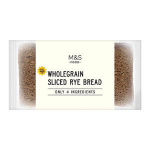 Marks and Spencer Only 4 Ingredients Wholegrain Sliced Rye Bread