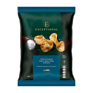 Exceptional By Asda Hand Cooked Sea Salted Crisps