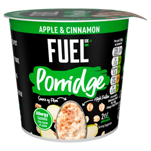 FUEL10K High Protein Apple & Cinnamon Porridge Oat Cereal Pot
