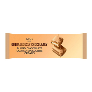 M&S Outrageously Chocolatey Blond Chocolate Coated Speculoos Creams
