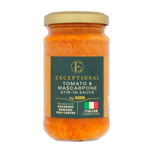 Exceptional By Asda Tomato & Mascarpone Stir-In Sauce
