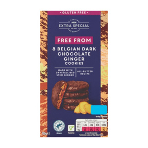 Asda Extra Special Free From Belgian Dark Chocolate Ginger Cookies