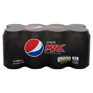 Pepsi Max 8 x 330ml