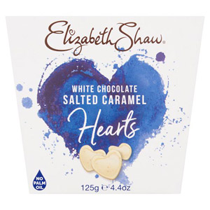 Elizabeth Shaw White Chocolate Salted Caramel Hearts