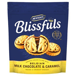 Mcvities Blissfuls Milk Choc and Caramel