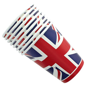 Union Jack Paper Cups 8 Pack