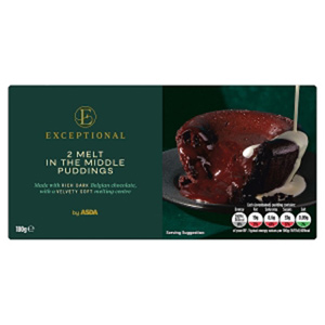 Exceptional By Asda 2 Melt In The Middle Puddings