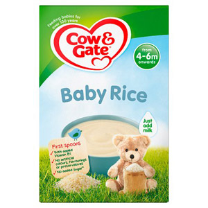 Cow & Gate 4 Month Pure Baby Rice Packet