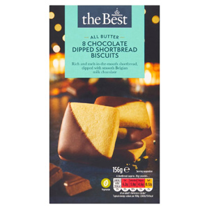 Morrisons The Best All Butter Chocolate Dipped Shortbread Biscuits