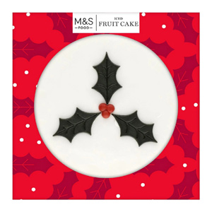 Marks and Spencer Top Iced Christmas Cake