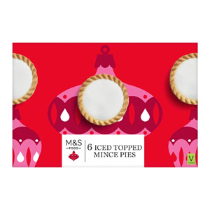 Marks and Spencer Iced Topped Mince Pies